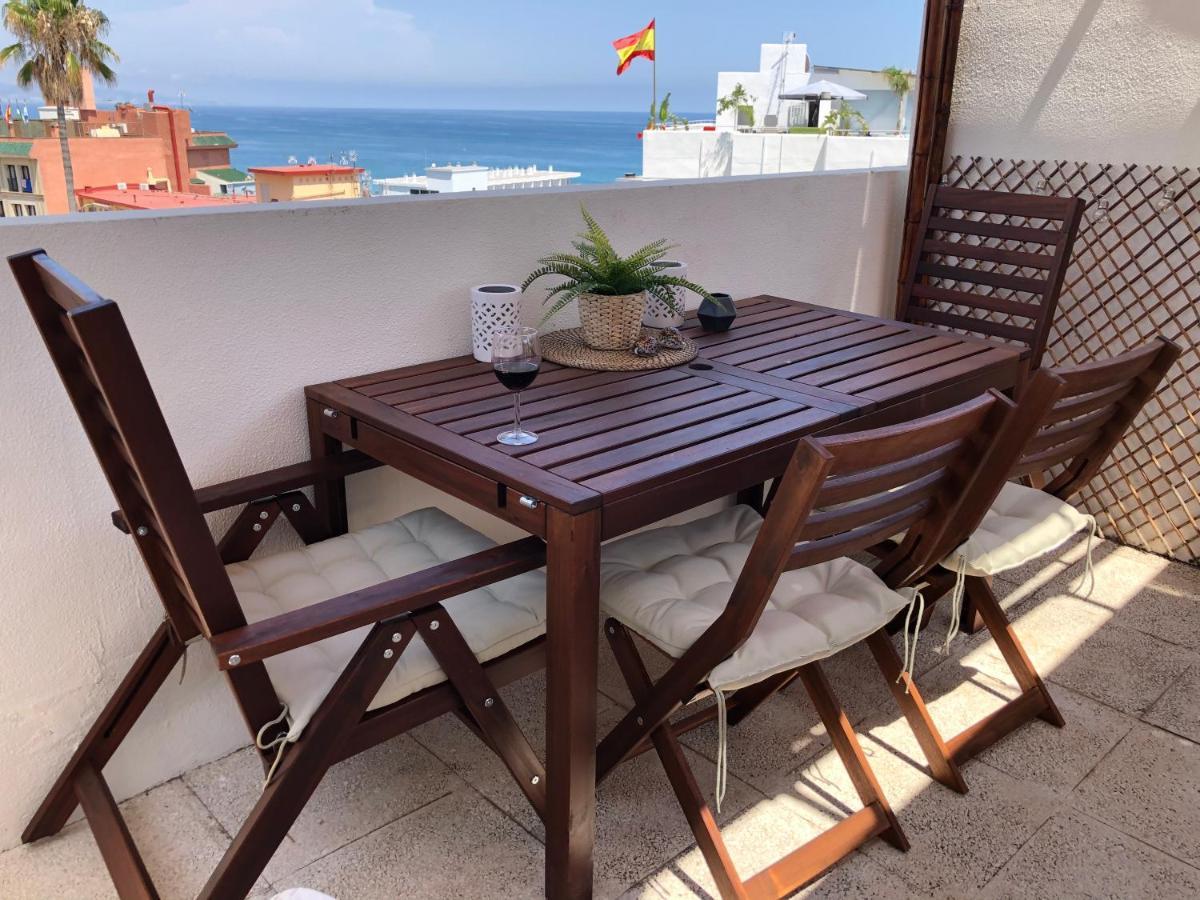 El Cortijuelo. Magnificent Triplex Terraced House With Rooftop Of 18M2, Overlooking The Sea. Parking Torremolinos Ngoại thất bức ảnh