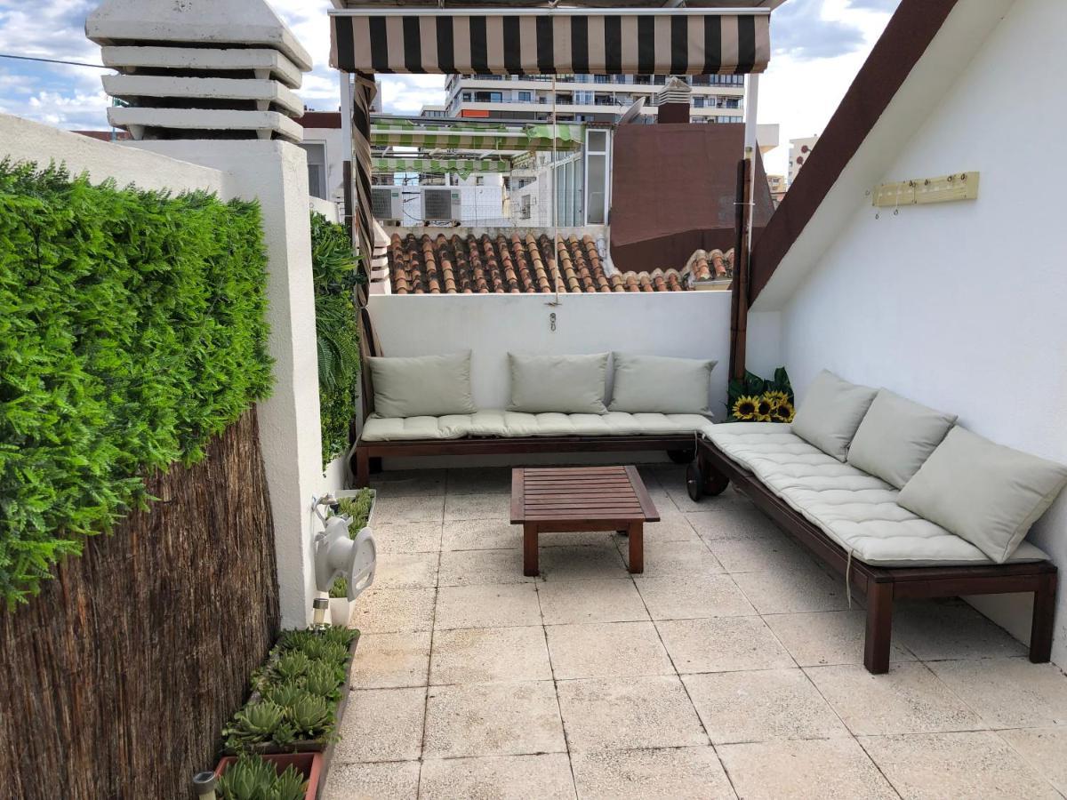 El Cortijuelo. Magnificent Triplex Terraced House With Rooftop Of 18M2, Overlooking The Sea. Parking Torremolinos Ngoại thất bức ảnh
